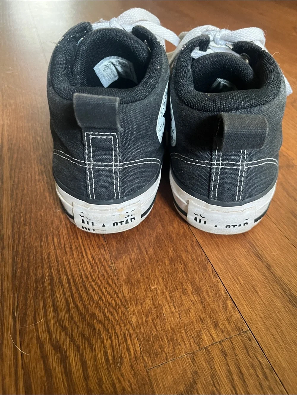 Converse High Top Sneakers in Black and White